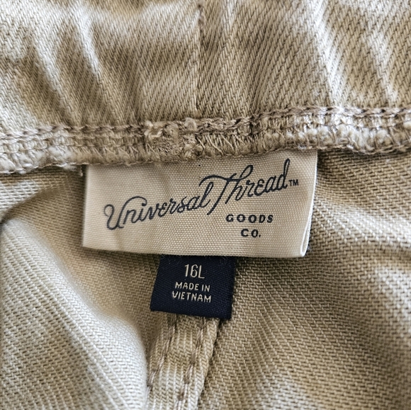 Universal Thread Tribeca Green Wide Leg Drawstring Jeans/Pants Women 16L - Picture 7 of 9